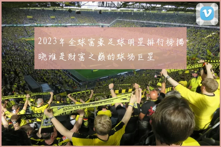 2023年全球富豪足球明星排行榜揭晓谁是财富之巅的球场巨星